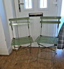 PAIR OF VINTAGE FERMOB GREEN